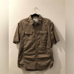 Diesel Men's Tan Casual Button Down Shirt